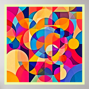 Geometric Colour Emotion Poster