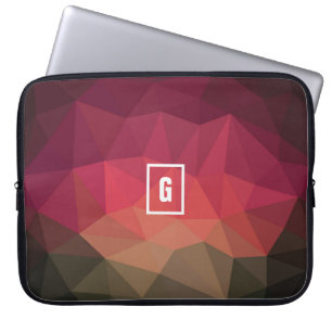 Geometric colour hi tech design laptop sleeve. sleeve