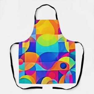 Geometric Colour Symphony Apron