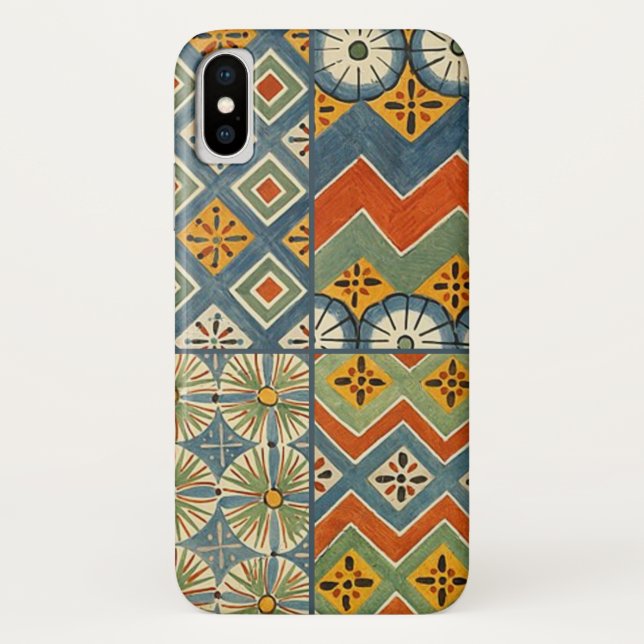 Geometric Colourful Antique Egyptian Graphic Art Case-Mate iPhone Case (Back)