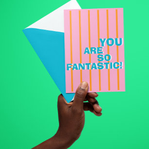 Geometric, Colourful, Appreciative Message Card