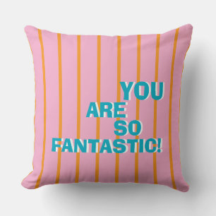 Geometric, Colourful, Appreciative Message Cushion