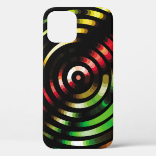 Geometric colourful background. Abstract halftone  iPhone 12 Case
