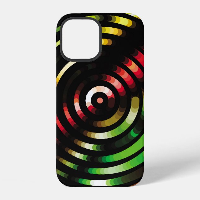 Geometric colourful background. Abstract halftone  iPhone Case (Back)