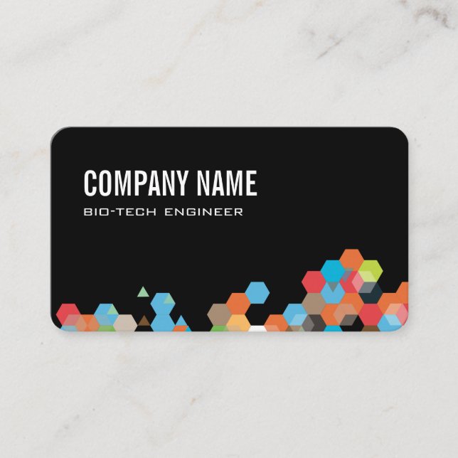 Geometric Colourful Business Card (Front)