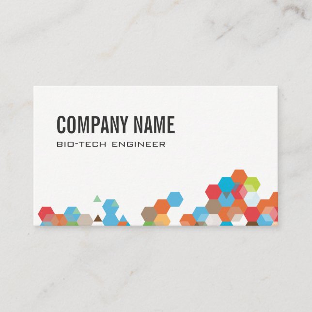 Geometric Colourful Business Card (Front)