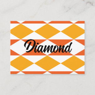 Geometric Colourful Diamond Modern Geometric  Business Card