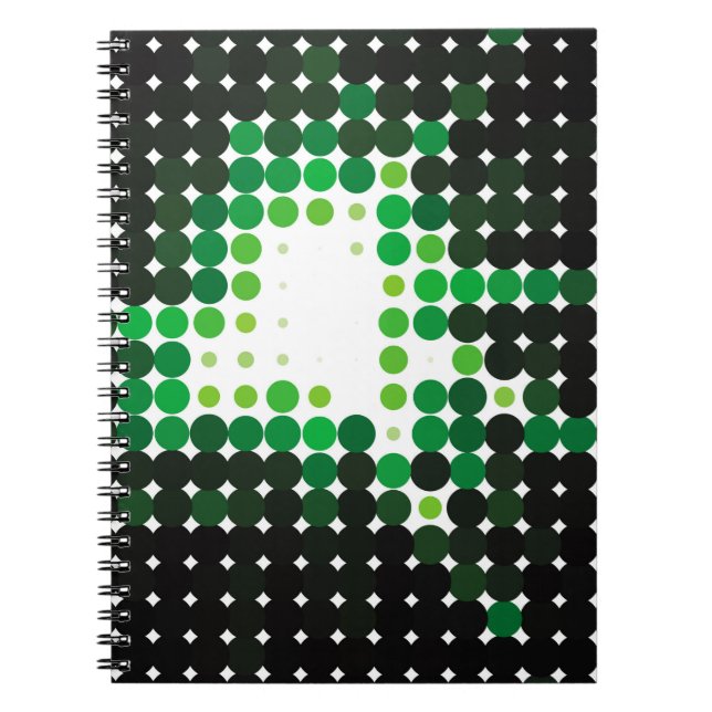 Geometric colourful vintage background. Abstract h Notebook (Front)
