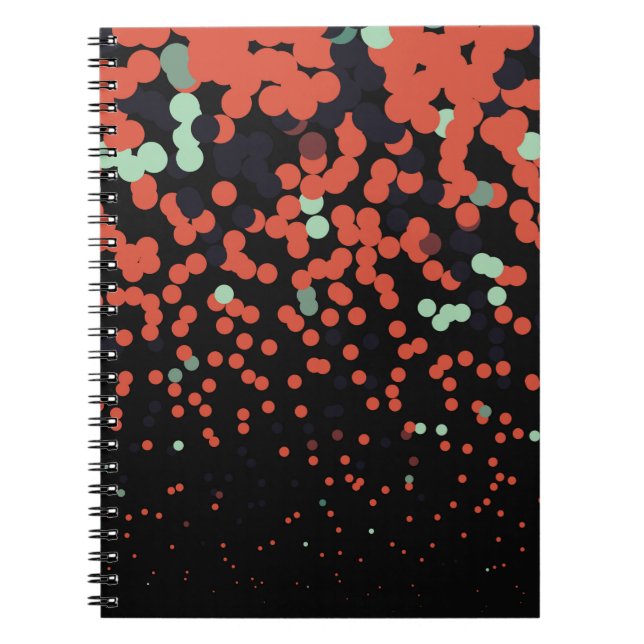 Geometric colourful vintage background. Abstract h Notebook (Front)