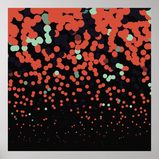 Geometric colourful vintage background. Abstract h Poster (Front)