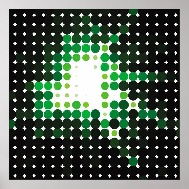 Geometric colourful vintage background. Abstract h Poster (Front)