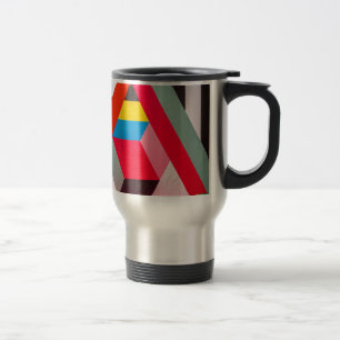 geometric colours travel mug