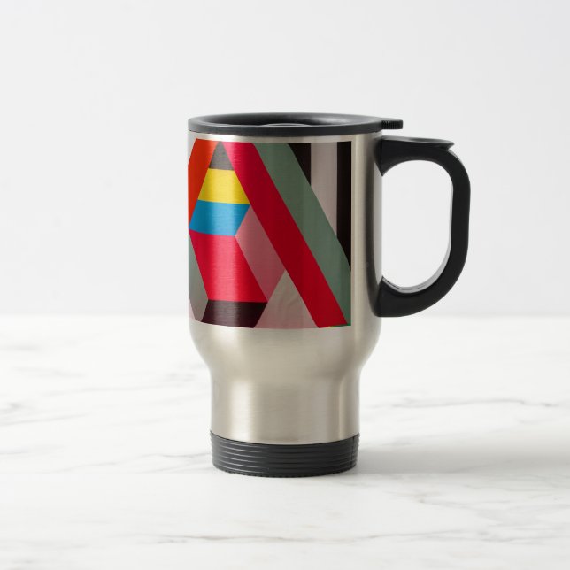 geometric colours travel mug (Right)