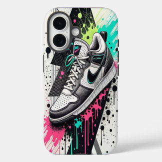 Geometric Contrast. iPhone 16 Case