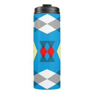 Geometric Convergence in Blue and Gold Thermal Tumbler