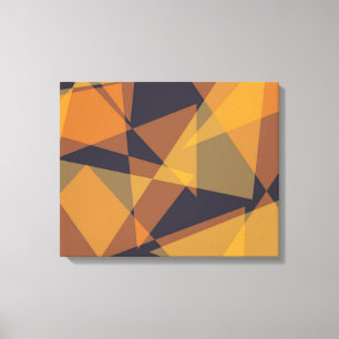 Geometric, cool, trendy, modern, simple triangles canvas print