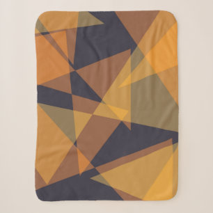 Geometric, cool, trendy, modern, simple triangles sherpa blanket