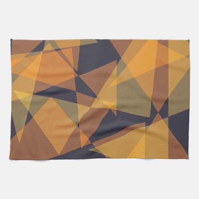 Geometric, cool, trendy, modern, simple triangles tea towel (Horizontal)