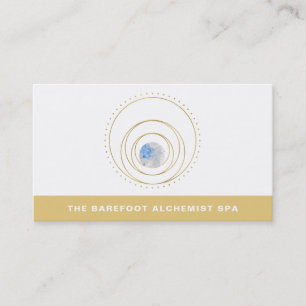 *~*  Geometric Cosmic  Boho Gold Sacred Geometry Business Card