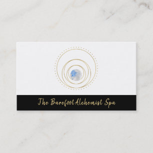 *~*  Geometric Cosmic Gold Sacred Geometry Boho Business Card