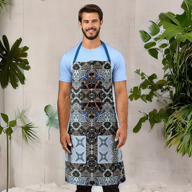 Geometric Crab-Inspired Pattern Apron (Creator Uploaded)