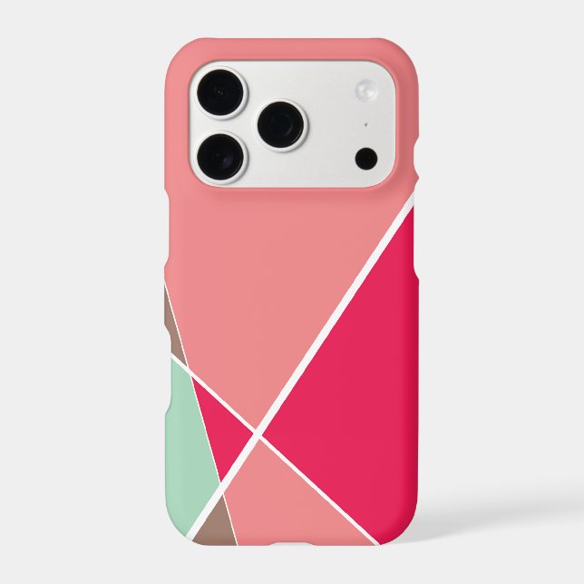 Geometric Criss Cross Lines Strawberry Mod Colours (Back)
