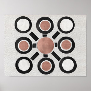 Geometric Crop Circle Pattern Poster