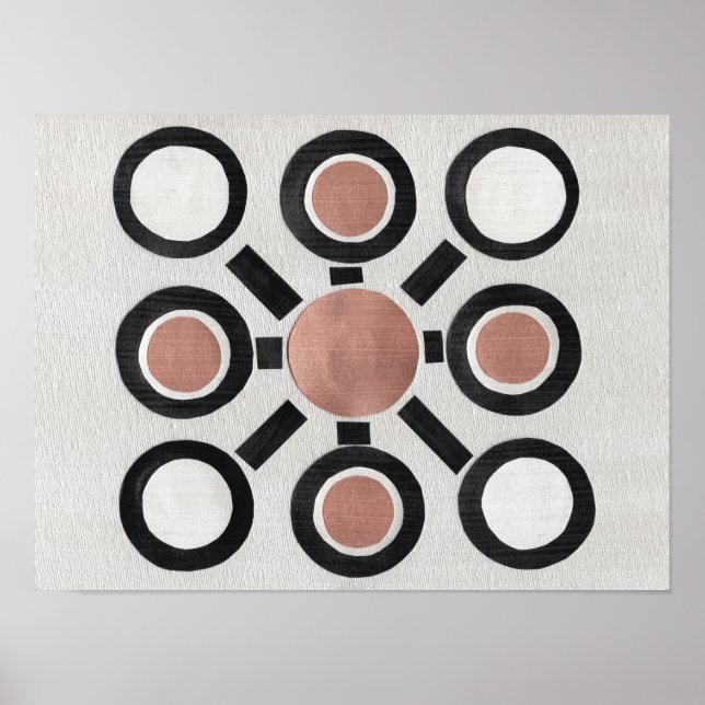 Geometric Crop Circle Pattern Poster (Front)