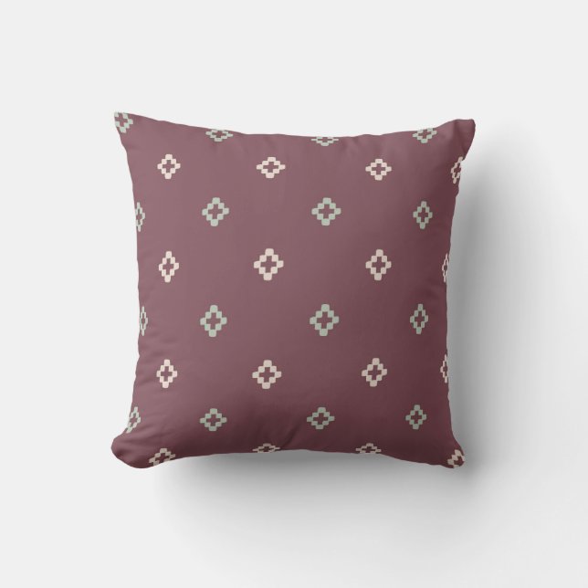 Geometric Cross Motif Cushion (Front)