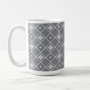 Geometric cross pendant coffee mug