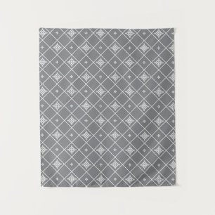 Geometric cross pendant tapestry