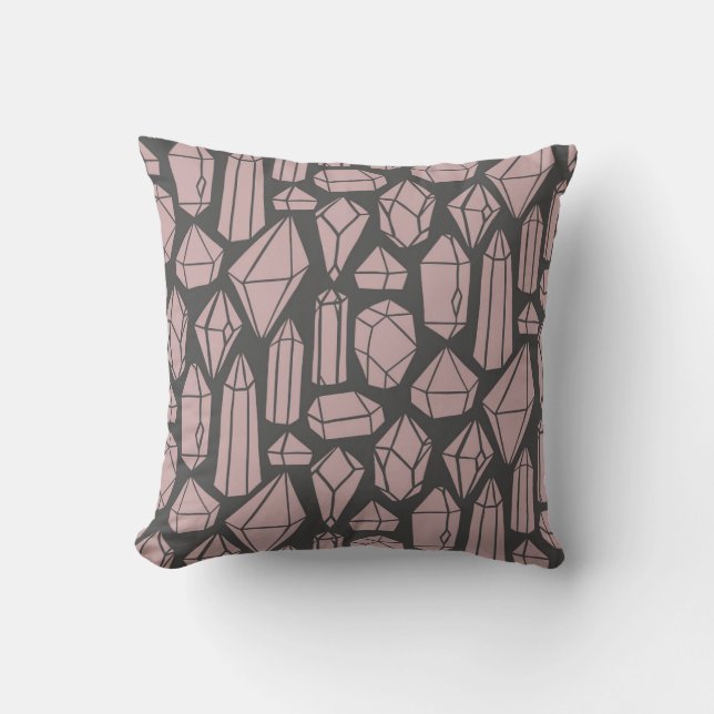 Geometric Crystal Cluster Cushion (Front)