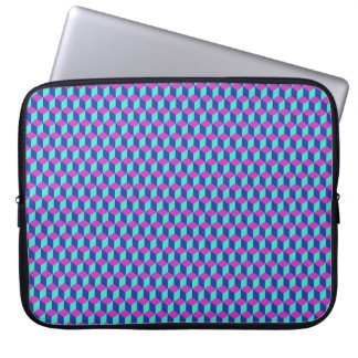 Geometric Cube Pattern Laptop Sleeve
