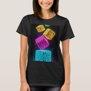 Geometric Cube Super 3D Neon T-Shirt