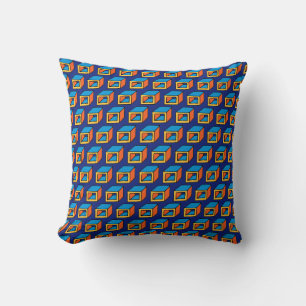 Geometric Cubes Cushion