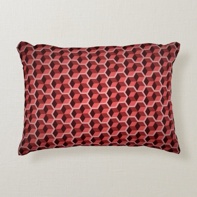 Geometric Cubes Decorative Cushion (Front)