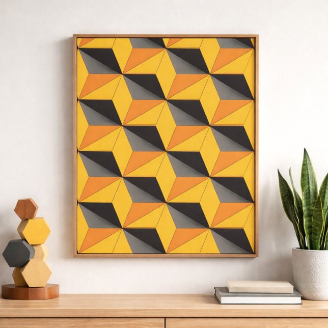 Geometric Cubes Design Poster (Creator Uploaded)