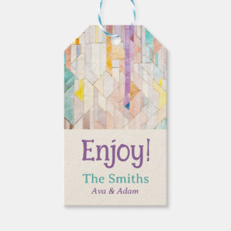 Geometric Customised Gift Tag