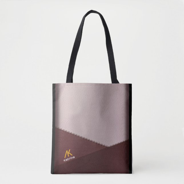 Geometric Customised Tote Bags: A Stylish Statemen (Front)