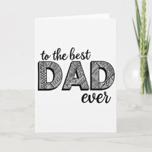 Geometric Dad Tribute Card