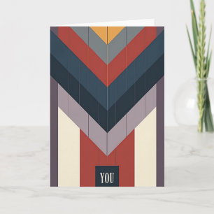 Geometric Dads Day You Card