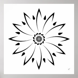 Geometric Daisy II, Poster