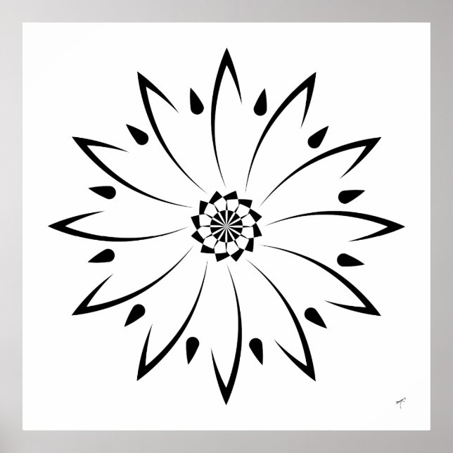 Geometric Daisy II, Poster (Front)