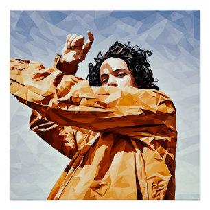 Geometric Dance Poster