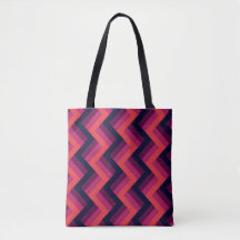 Geometric Dark Pink & Blue Zigzag Chevron