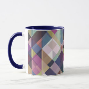 geometric dark shades pattern coffee mug