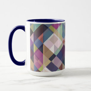 geometric dark shades pattern coffee mug