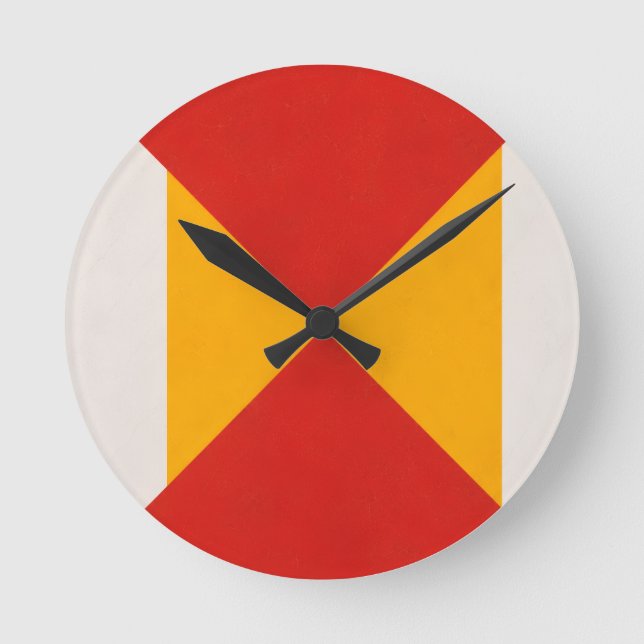 Geometric Decorative Round Clock (Front)