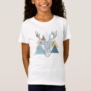 Geometric Deer Portrait T-Shirt