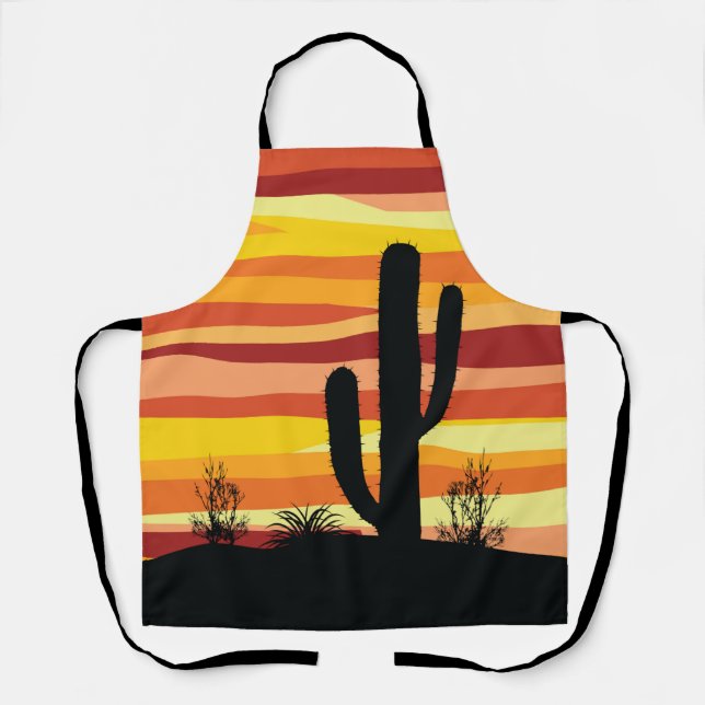 Geometric desert sunset apron (Front)
